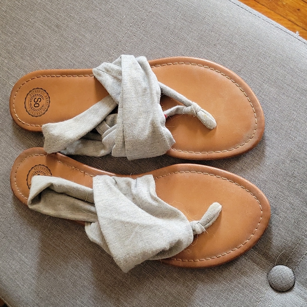 SO cloth thong sandals